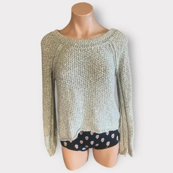 Free People Sweaters - Free People Gray XS Loose Knit Sweater